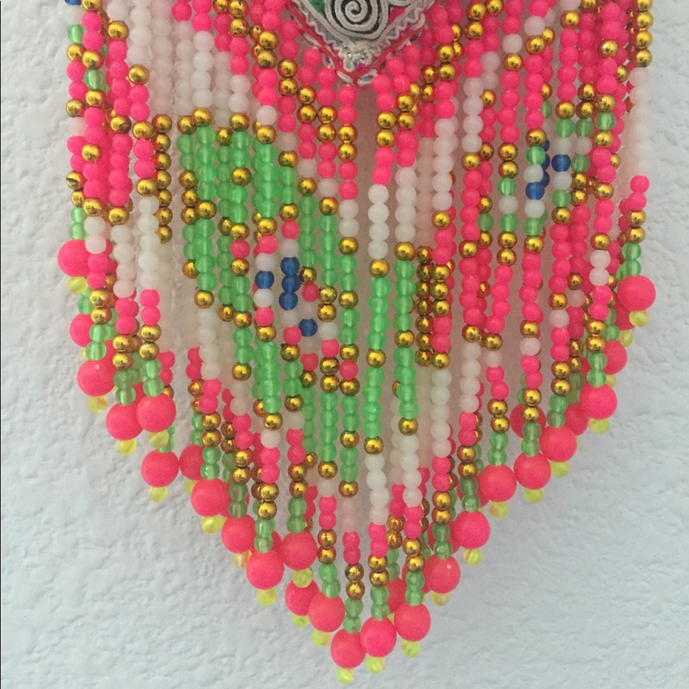 Handmade Bohemian Festival Keychain Tassel Vintage - Picture 3 of 5